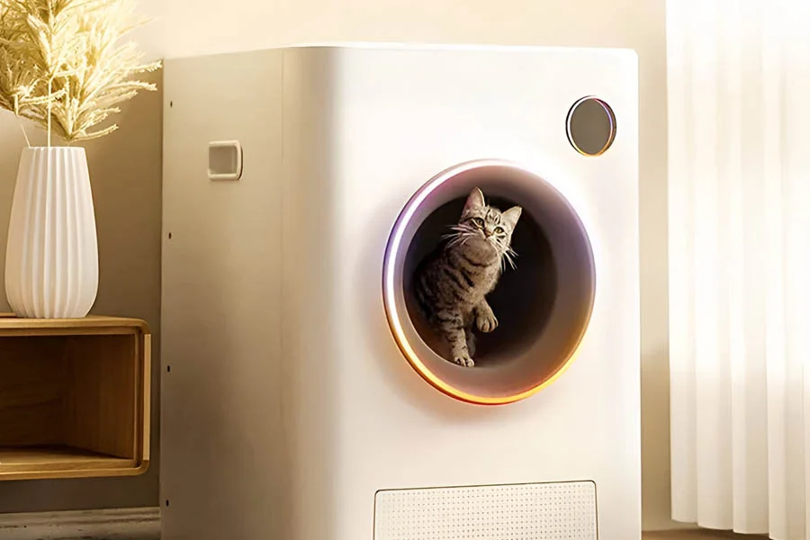 automatic litter box enclosure