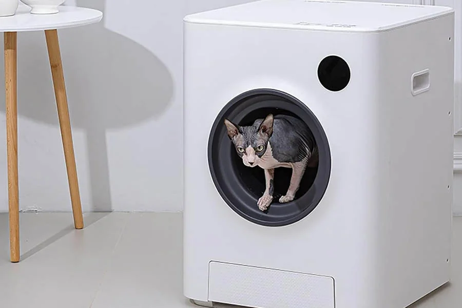 automatic litter box enclosure